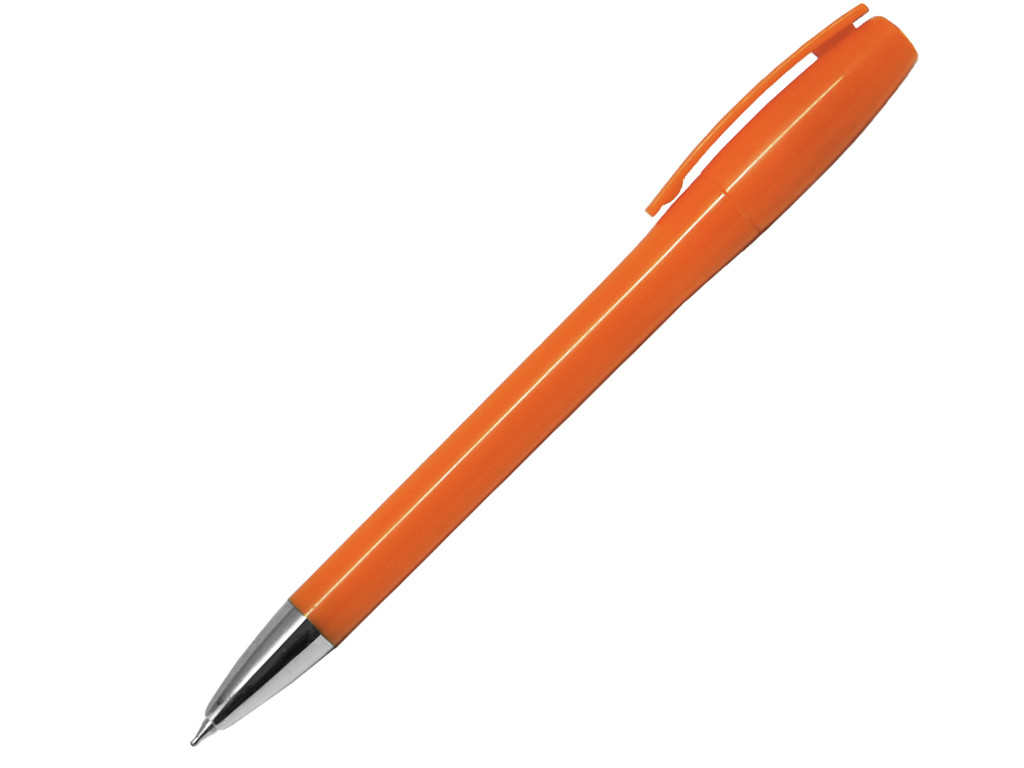 Ручка шариковая, пластик, оранжевый/серебро, Liva