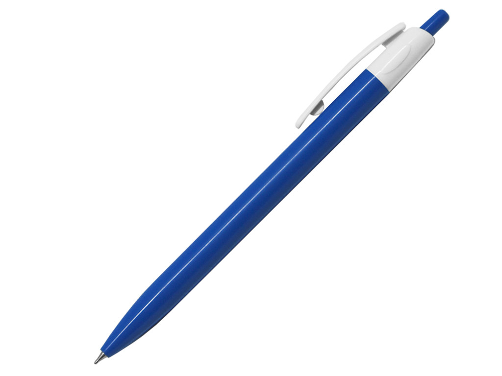 Ручка шариковая, пластик, голубой/белый, Barron, фото 1