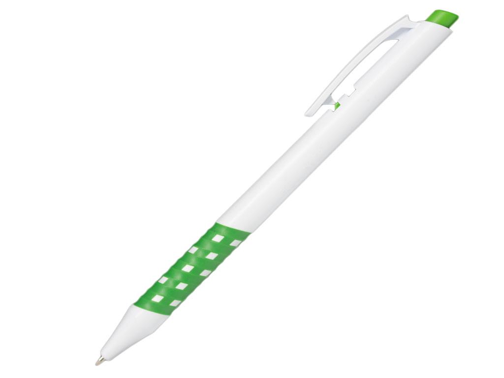 Ручка шариковая, пластик, белый/зеленый, Pixel, фото 1
