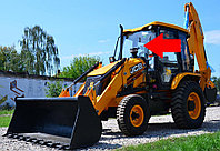 Стекло лобовое на экскаватор-погрузчик JCB