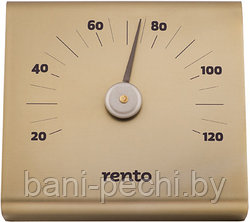 Термометр алюминиевый для сауны RENTO SQ, шампань