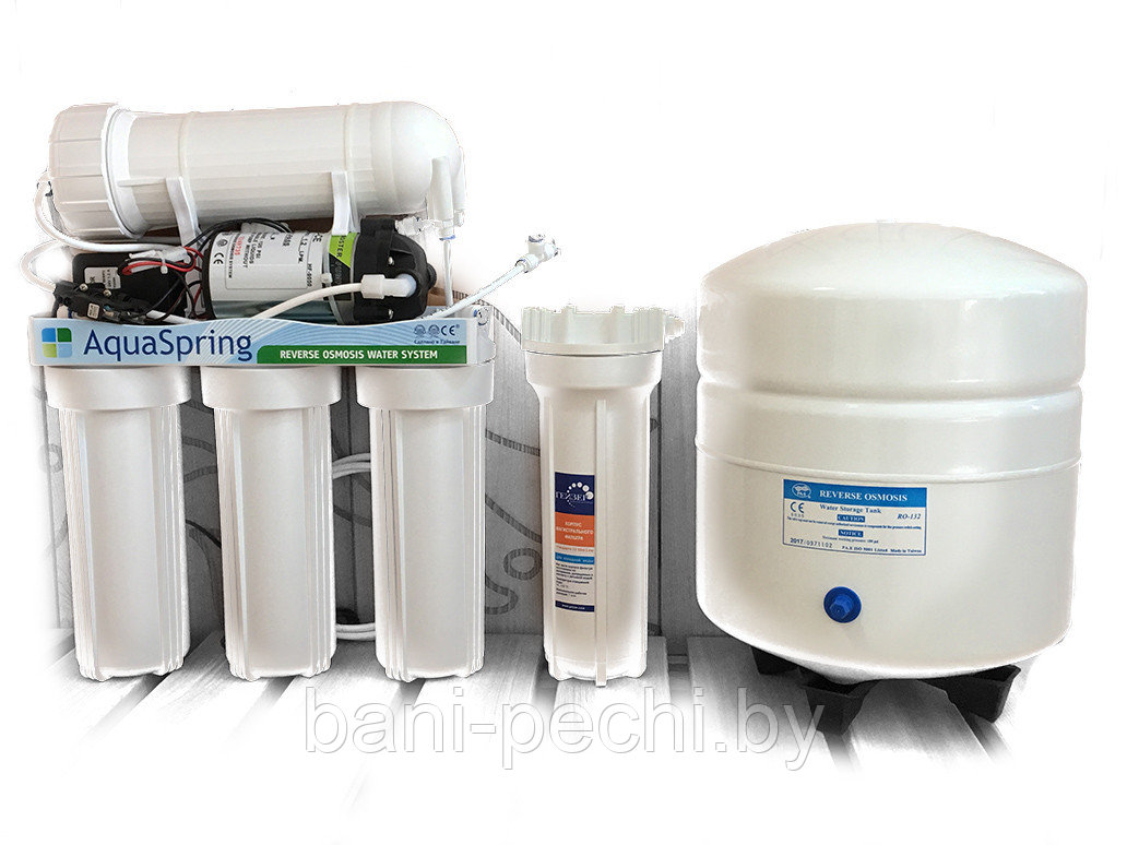 Система очистки воды AquaSpring с повышающим насосом - фото 1 - id-p92791609