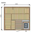 Сауна в сборе HARVIA Variant S2522 интерьер Formula в комплекте с аксессуарами, фото 2