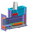 Чугунная банная печь Гефест GFS ЗК З0 (M) в сетке, фото 7