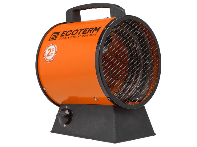 Нагреватель воздуха электр. Ecoterm EHR-03/1C (пушка, 3 кВт, 220 В, термостат, 2 года гарантии) - фото 1 - id-p92830055