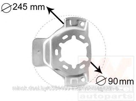 Кожух тормозного диска передний левый=правый OPEL ASTRA G 98-04