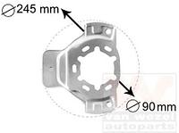 Кожух тормозного диска передний левый=правый OPEL ASTRA G 98-04