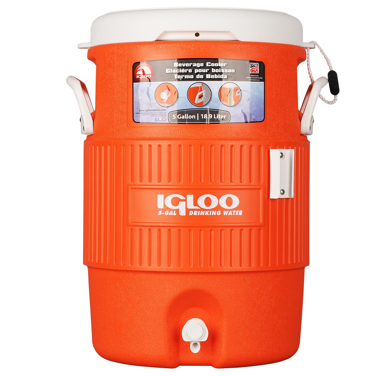 Изотермический контейнер Igloo 5 Gal Orange, 19л