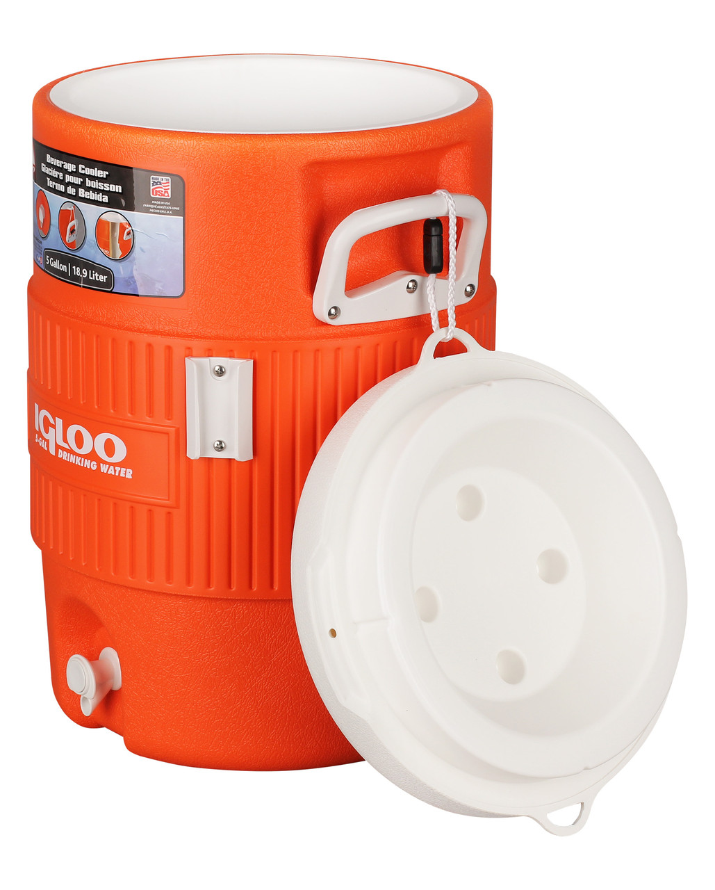 Изотермический контейнер Igloo 5 Gal Orange, 19л - фото 2 - id-p92834454