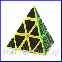 Головоломка Пирамидка-треугольник черный с наклейками