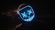 Неоновая маска Судная ночь LED маска для вечеринок, фото 3