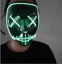 Неоновая маска Судная ночь LED маска для вечеринок, фото 2