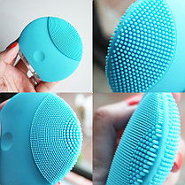 Вибрирующая силиконовая щетка массажер для лица Foreo LUNA mini2, фото 3