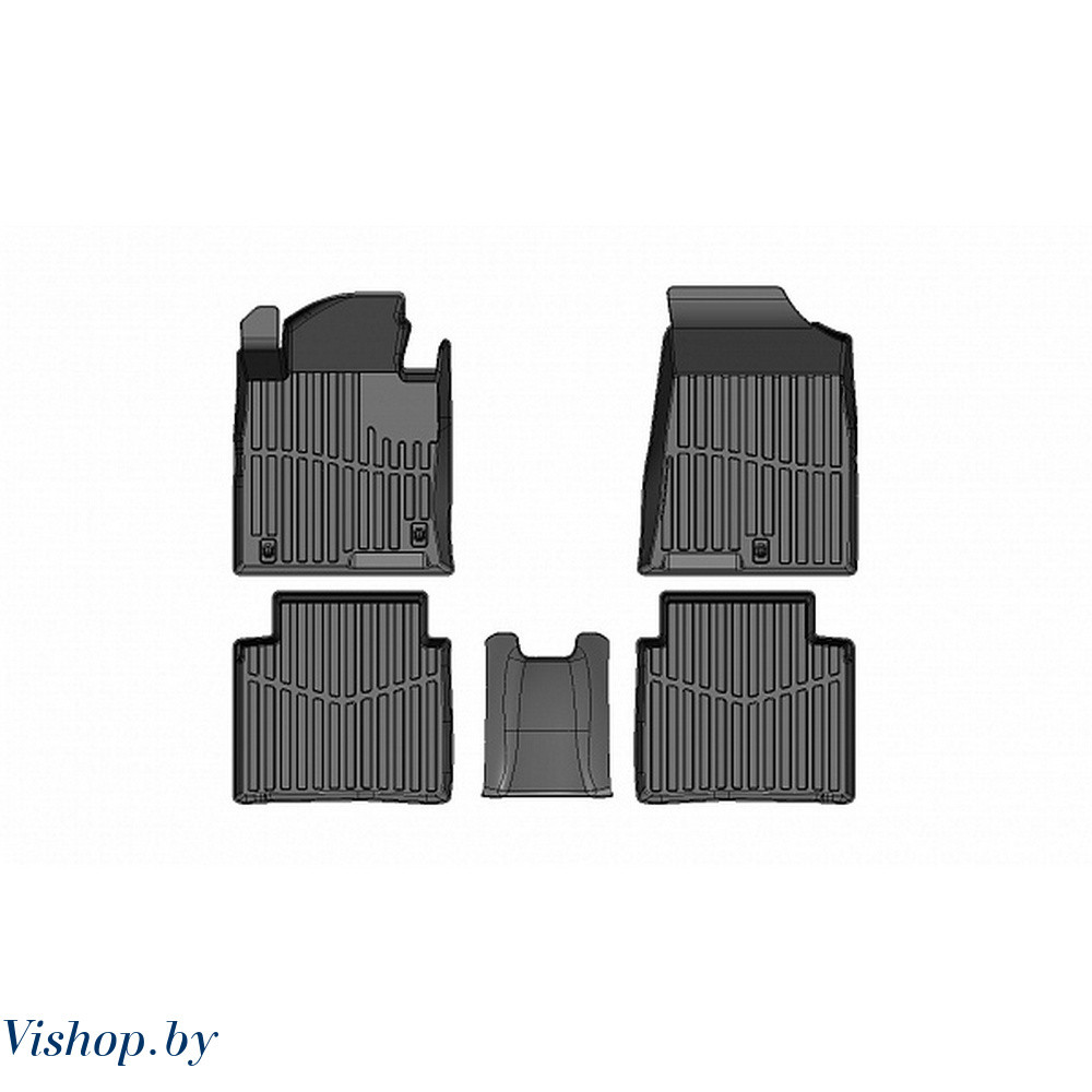 Коврики в салон 3D PREMIUM для Hyundai Sonata Черные - фото 1 - id-p92848796