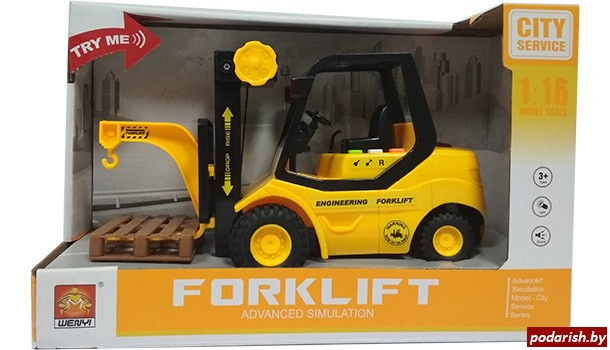 Инерционная машинка Грузоподъемник (Forklift) City Servise WY690A