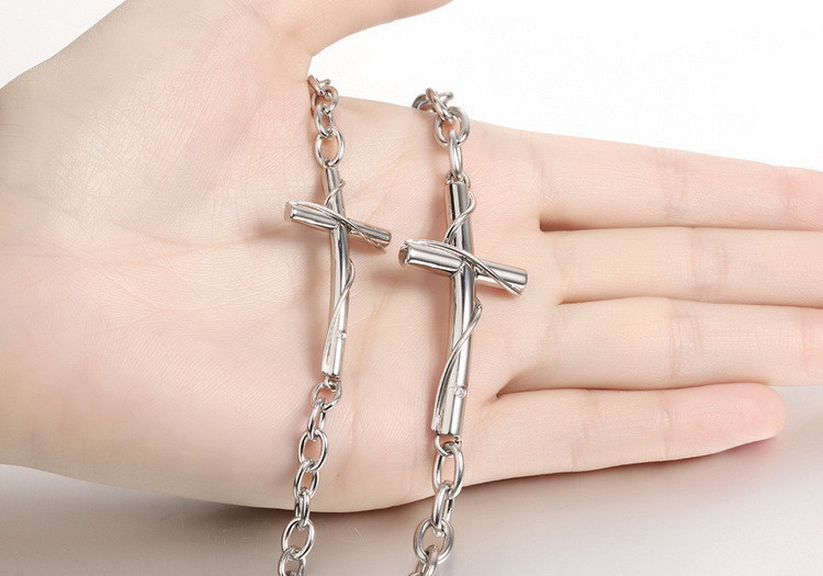 Парные браслеты с крестом "Тиолле" - фото 2 - id-p92873846