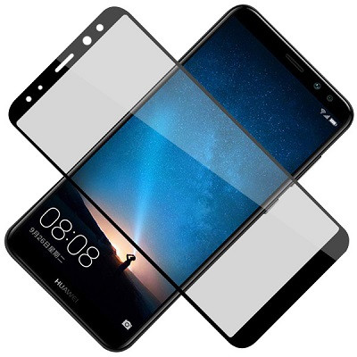 Противоударное защитное стекло Full Screen 0.3mm черное для Huawei Mate 10 Lite\ Nova 2i - фото 3 - id-p92873796