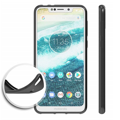 Силиконовый чехол TPU Matte Case 1mm черный для Motorola One Power (P30 Note) - фото 3 - id-p92873810