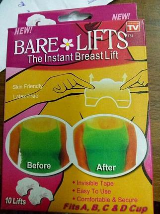 Наклейки для подтяжки груди Bare Lifts, фото 2