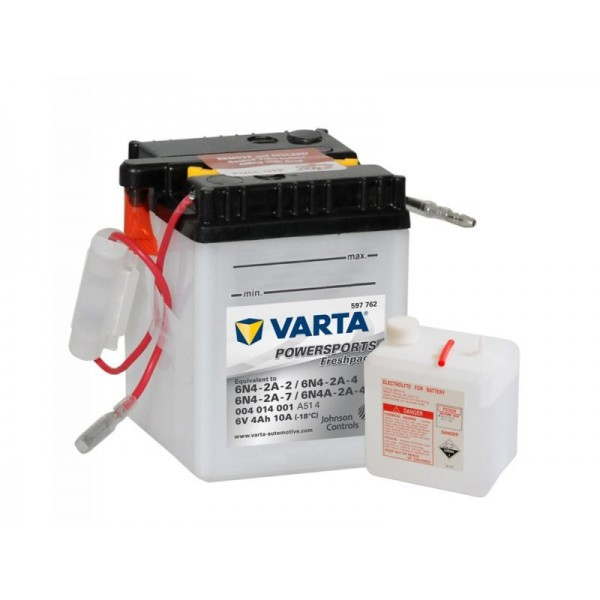 Аккумулятор Varta POWERSPORTS  004014  (4 Ah 6 V) разм.71х71х96 пуск. ток 10A