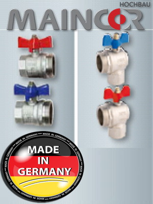 Шаровой кран для коллектора 1" ВР х 1 1/4 НР прямой, MAINCOR (Германия) - фото 1 - id-p4546415