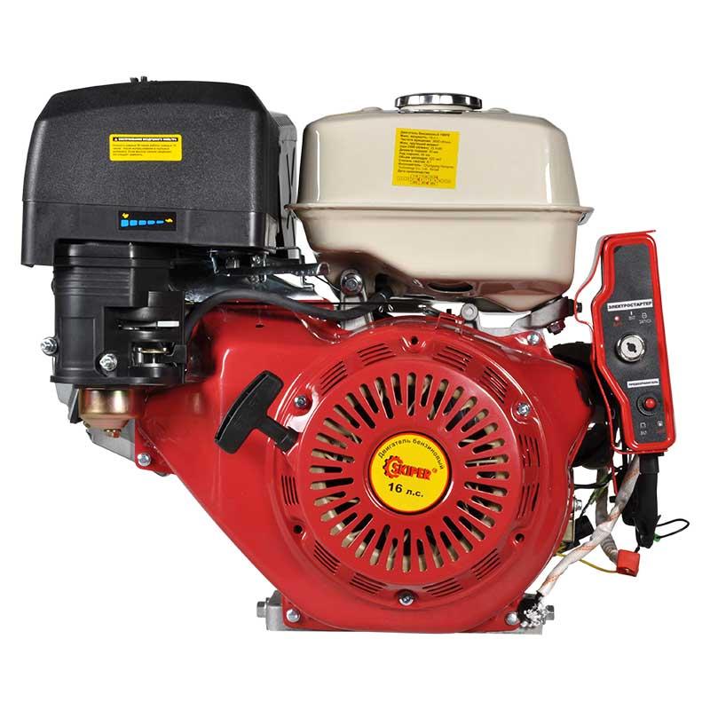 Бензиновый двигатель 190FE (16 л.с., вал d=25 mm, шпонка, электростартер) - фото 1 - id-p92886969