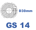 Полумуфта Rotex GS14 AL-H L = 18,5 2.1 12,7H7 + шпоночный паз