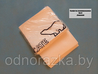 Салфетка для чистки лица ламинированная 10х12 плотность 70 гр/м2