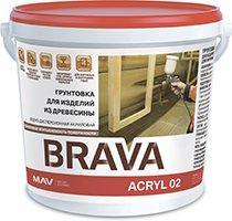 Грунтовка для изделий из древесины BRAVA ACRYL 02 20 л., фото 2