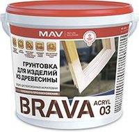 Грунтовка для изделий из древесины BRAVA ACRYL 03 20 л.