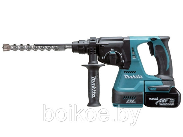 Перфоратор аккумуляторный MAKITA DHR 242 RFE в чем. (18.0 В, 2 акк., 3.0 А/ч Li-Ion, 2.4 Дж)