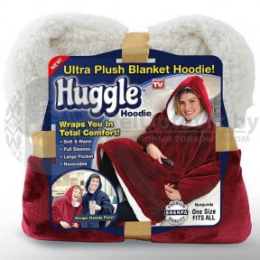 Двухсторонняя толстовка - халат с капюшоном Huggle Hoodie