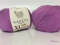 Пряжа Gazzal Baby Cotton XL 3414 сирень