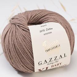 Пряжа Gazzal Baby Cotton XL 3434 латте