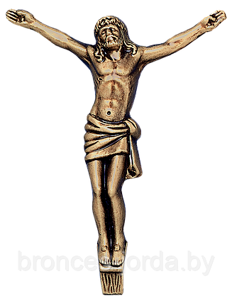Распятие бронзовое на памятник 10×8 см в наличии Bronces Jorda Испания, фото 2