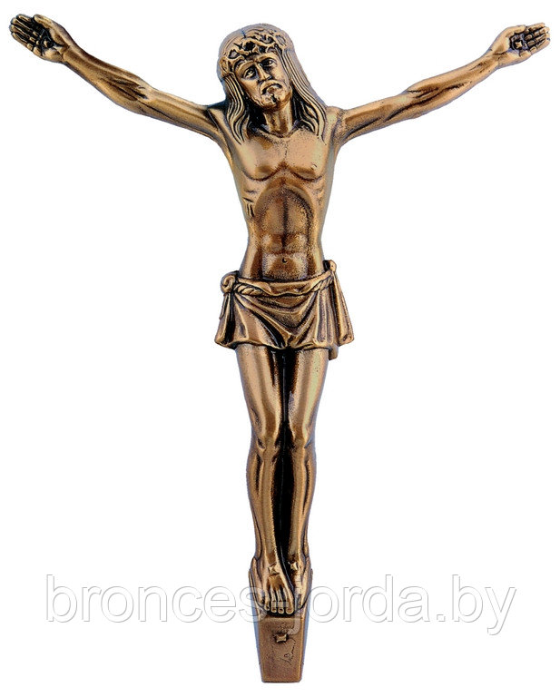 Распятие бронзовое на памятник 28×21 см в наличии Bronces Jorda Испания - фото 1 - id-p89394365