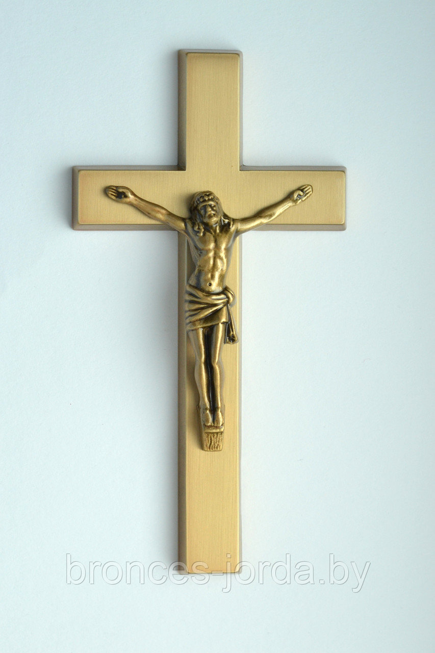 Крест бронзовый с распятием 20×10 см в наличии Bronces Jorda Испания - фото 1 - id-p91418783