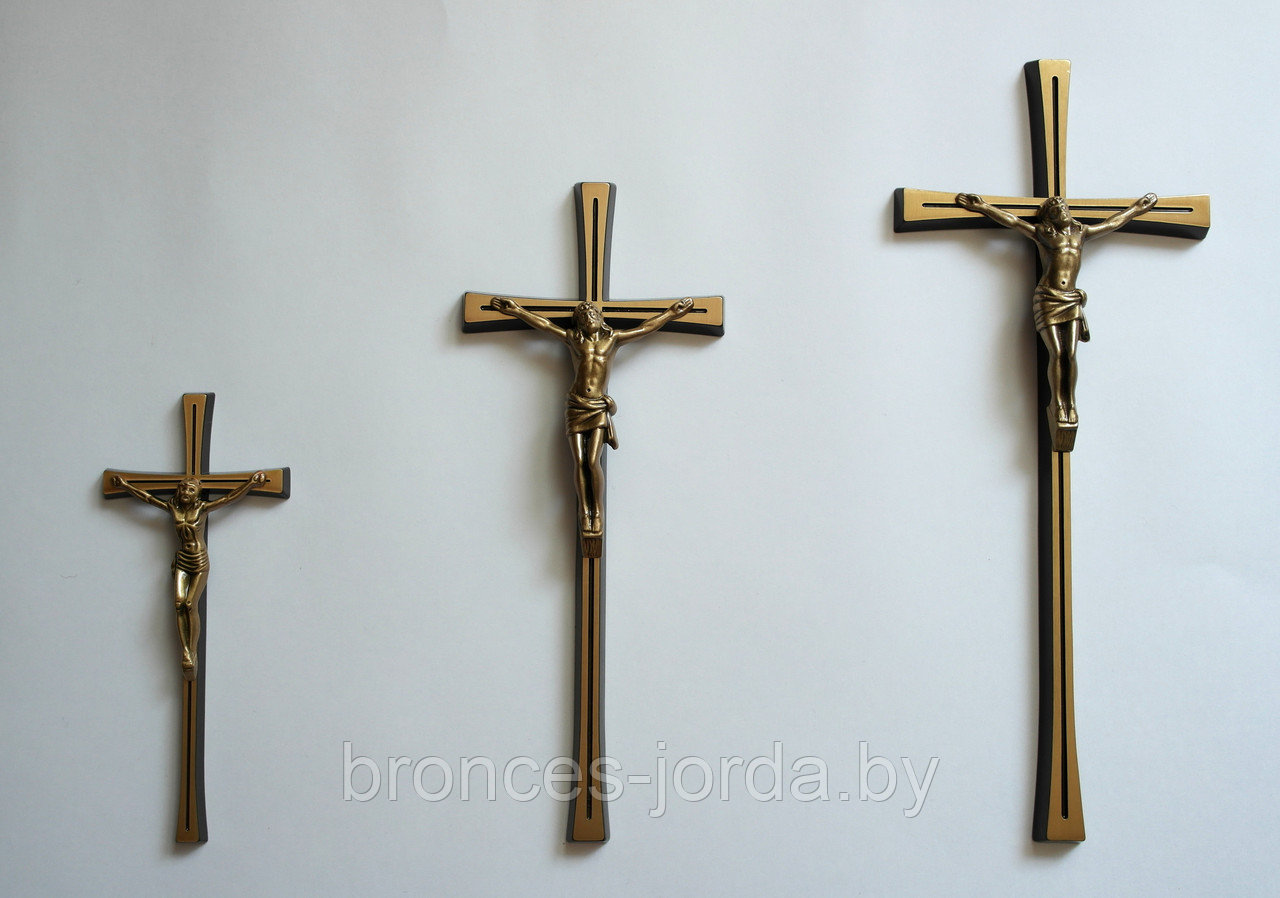 Крест бронзовый с распятием 17×7 см в наличии Bronces Jorda Испания - фото 2 - id-p91451685