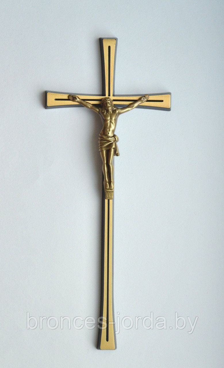 Крест бронзовый с распятием 30×12 см в наличии Bronces Jorda Испания