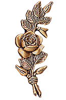 Цветок роза бронзовая влево 12×4 см в наличии Bronces Jorda Испания