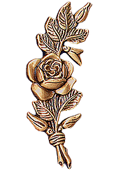 Цветок роза бронзовая влево 12×4 см в наличии Bronces Jorda Испания