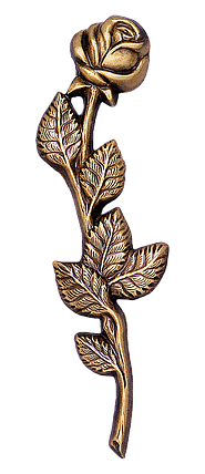 Цветок роза бронзовая 23×6 см в наличии Bronces Jorda Испания, фото 2