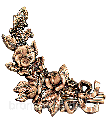 Цветок букет бронзовый влево 25×15 см в наличии Bronces Jorda Испания, фото 2