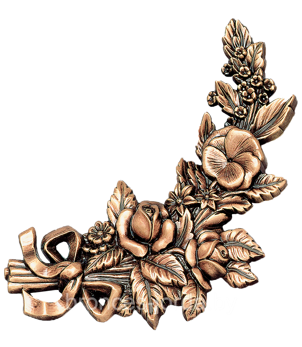 Цветок букет бронзовый вправо 25×15 см в наличии Bronces Jorda Испания - фото 2 - id-p91454385