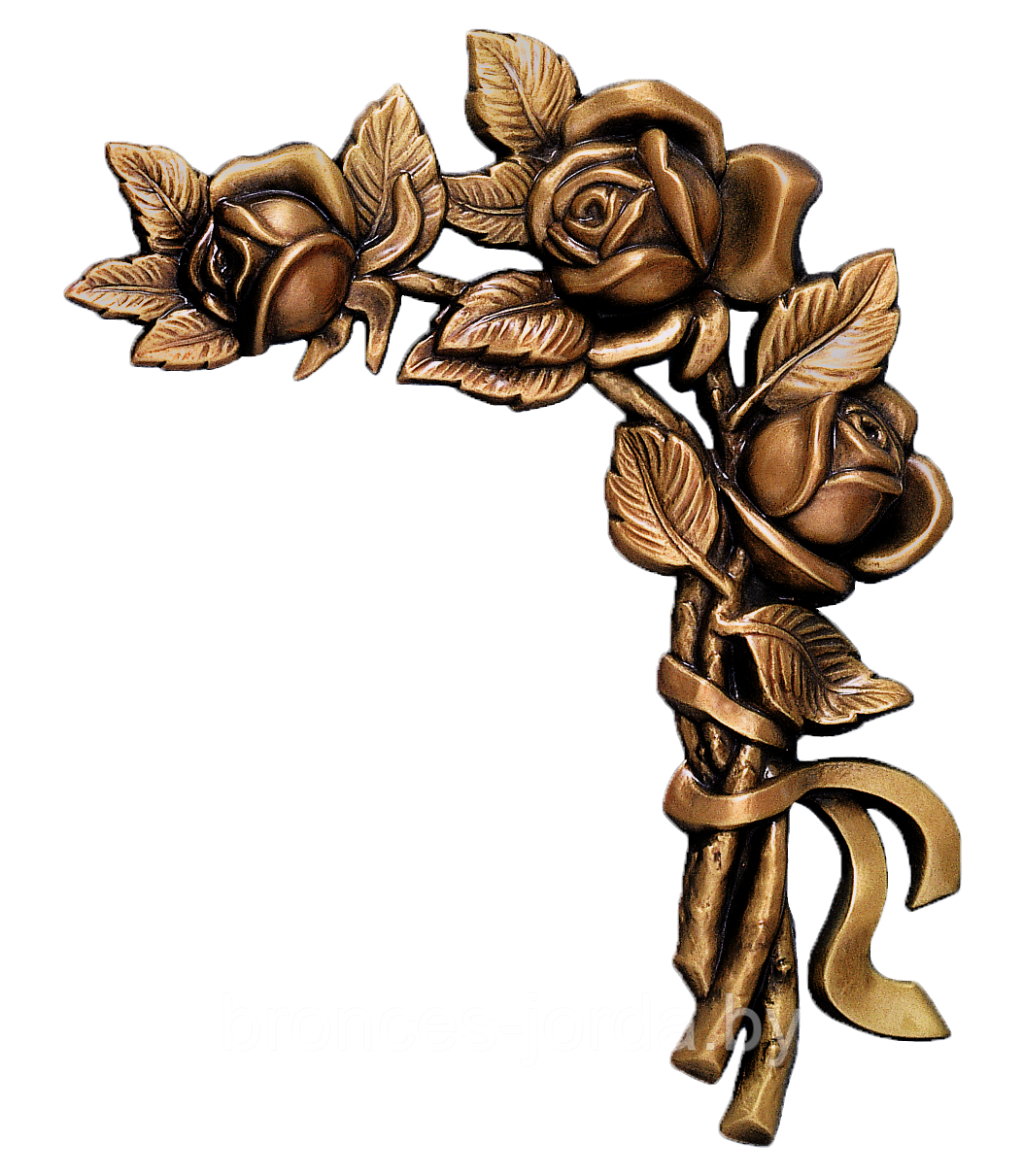Цветок букет бронзовый влево 22×16 см в наличии Bronces Jorda Испания - фото 1 - id-p91489829
