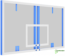 Щит баскетбольный игровой, оргстекло 10 мм