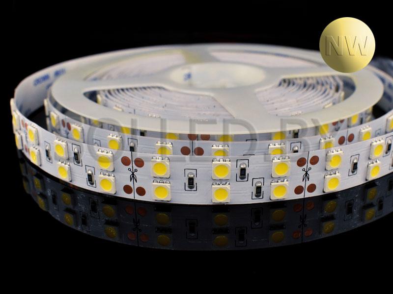 Светодиодная лента SMD 5050 120LED 28,8W 24V IP33 15мм белый нейтральный