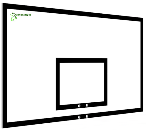 Щит баскетбольный игровой фанерный с фермой 2,0 м