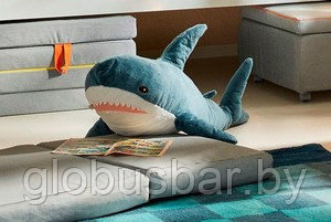 Оригинал икеа! БЛОХЭЙ Мягкая игрушка, акула, 100 см - фото 9 - id-p92936553