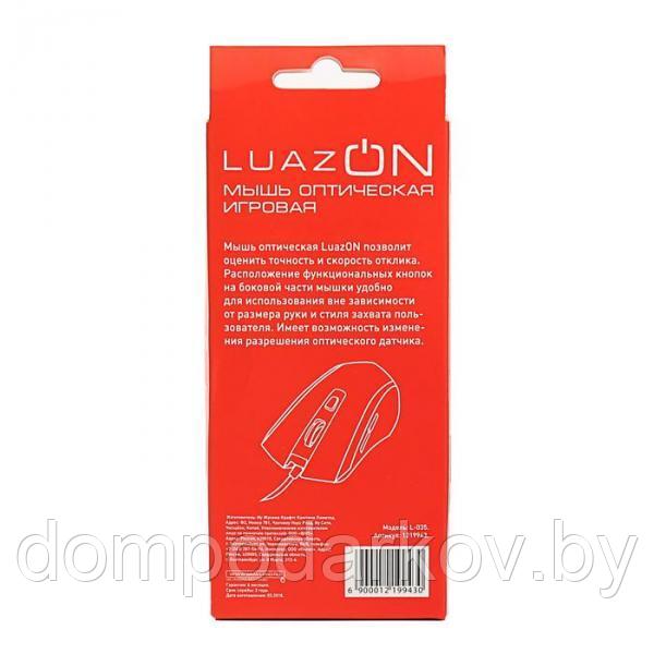 Мышь LuazON L-035, игровая, проводная, оптическая, подсветка, 3200 dpi, 1.5 м, USB - фото 10 - id-p92938356